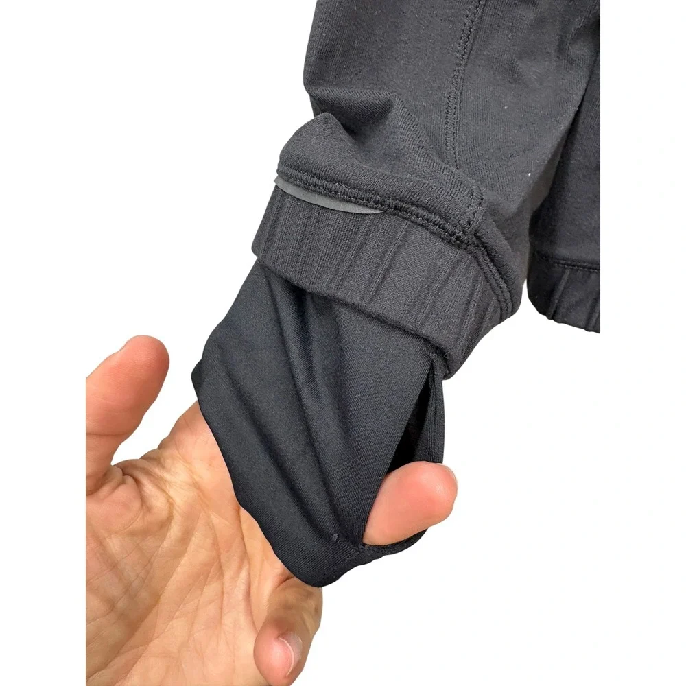 Lululemon Forthright Black Half Zip Pullover Thumbhole Athletic‎ Running Top 4